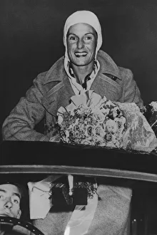 Aircrew Gallery: A Picture of Jean Batten with Flowers