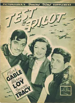 Picturegoers Famous Film Supplement for Test Pilot (1938)