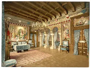 Pictures of the Lohengrin story, drawing room, Neuschwanste