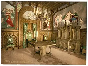 Tannhauser Prints: Pictures of the Tannhauser story, Arbeitszimmer, Neuschwanst