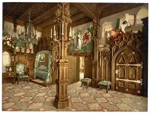 Pictures of Tristan story, bedroom, Neuschwanstein Castle, U