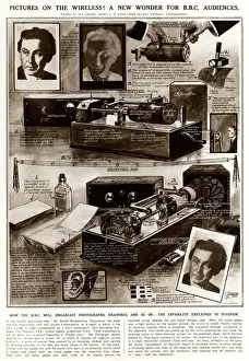Tube Prints: Pictures on the wireless! New wonder for B. B. C audience 1928