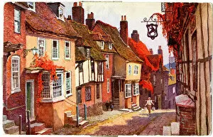Images Dated 4th June 2019: Picturesque street in Rye, Sussex