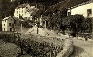 Picturesque view in Lynmouth, Devon