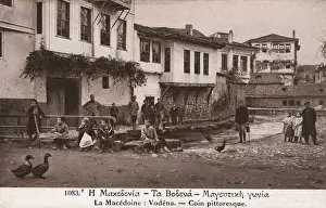 Picturesque village scene - Vodena in Macedonia
