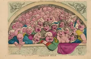 Breasts Prints: Pidgeon hole. A Convent Garden contrivance to coop up the g