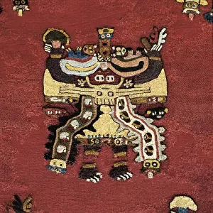 Beaux Prints: Piece of a Paracas fabric. Paracas culture. Textiles