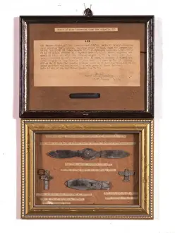 Pieces of shot-down Zeppelins and enemy aircraft - WWI