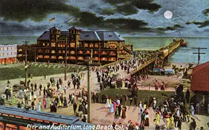 Moonlight Gallery: Pier and Auditorium, Long Beach, California, USA
