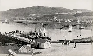 The pier and bay at Gourock Scotland