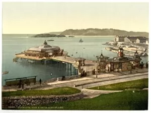 Images Dated 8th May 2012: The Pier, with Drakes Island, Plymouth, England