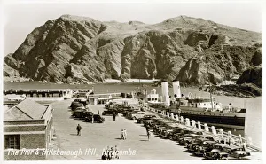 Parking Prints: The Pier and Hillsborough Hill, Ilfracombe, Devon. Date: circa 1930s