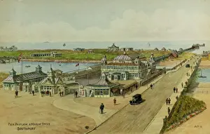 Pier, Pavilion and Marine Drive, Southport, Lancashire