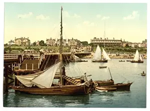 P Ier Prints: The front pier from pier end, Clacton-on-Sea, England