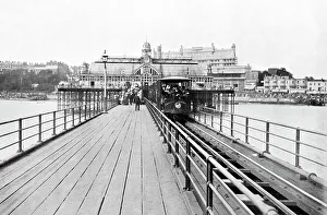 Southend Prints: Pier and tramway, Southend on Sea