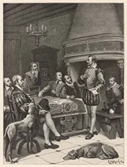 1585 Prints: Pierre Ronsard & Pleiade