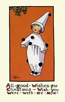Pierrot under the mistletoe