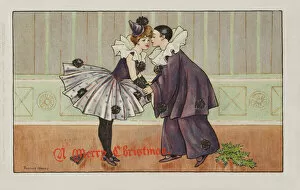Images Dated 2nd April 2008: Pierrot and Pierrette at Christmas by Florence Hardy