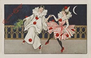 Images Dated 2nd April 2008: Pierrot and Pierrette Dance by Florence Hardy
