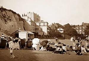Broadstairs Prints: Pierrots on beach at Broadstairs