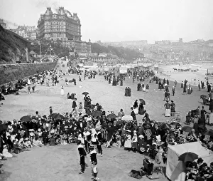 Pierrots on the beach, Scarborough