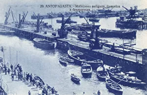 Antofagasta Gallery: Piers and boats, Antofagasta, Chile, South America