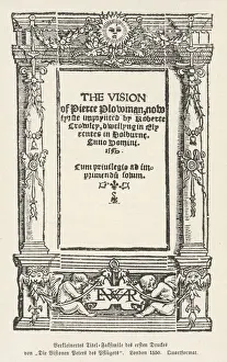 Frontis Piece Prints: Piers Plowman / Frontis