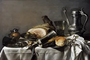 Walnut Prints: Pieter Claesz (1597-1660). Dutch Golden Age painter. Still l