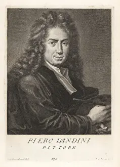 Paint Brush Prints: Pietro Dandini, Italian Baroque painter, 1646-1712