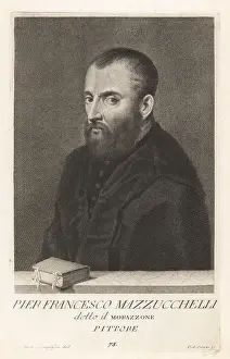 Medici Prints: Pietro Francesco Mazzucchelli, Italian painter and draughtsman