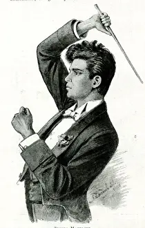 Conducting Prints: Pietro Mascagni, Italian composer and conductor
