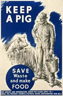 Onslow War Posters Collection: Keep a Pig poster