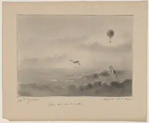 Nacelle Prints: Pigeons lonces hors la nacelle