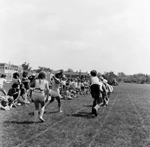 Junior Prints: Piggy-Back Race / 1973