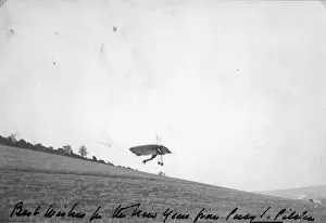 Hawk Prints: Pilcher Hawk in flight signed by Percy Pilcher