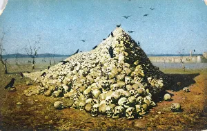 PILE OF SKULLS PHOTO