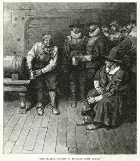 Images Dated 14th December 2018: Pilgrim Fathers First Christmas 1621