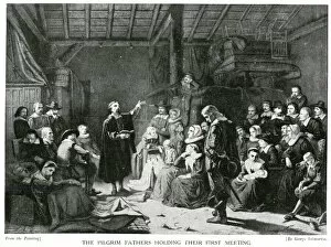 Pilgrim Fathers First Meeting 1621