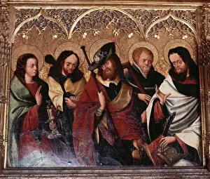 Navarra Prints: Pilgrim James. Altarpiece. Maranon. Navarre
