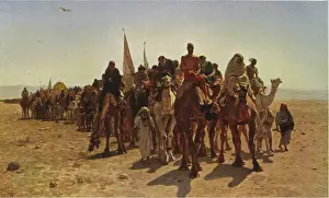 Islam Prints: Pilgrims Cross Desert