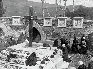 Pilgrims at Gougane Barra, Glengariff Ireland