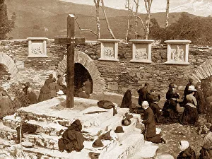 Pilgrims at Gougane Barra, Glengariff Ireland