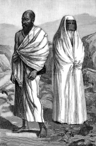Images Dated 16th August 2004: Pilgrims to Mecca in Ihram Clothing, mid-19th century