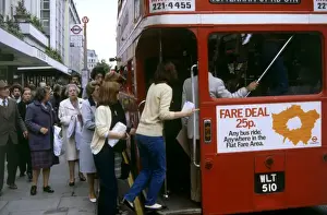 Stops Prints: Piling Onto a London Bus