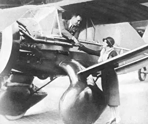 Goodbye Prints: Pilot Stanley Hausner saying goodbye to his wife