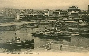 Tugs Prints: Pilot Tugs - Harbour at Port Said