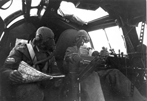 Images Dated 4th February 2015: The pilots of a Heinkel He111