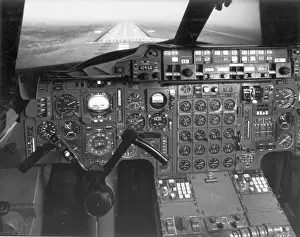 Pilots Prints: Pilots view from the Concorde simulator at BAC Filton