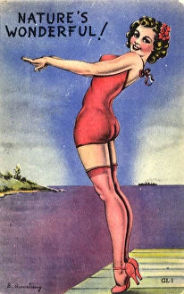 Images Dated 21st August 2020: Pin up girl Date: 1945
