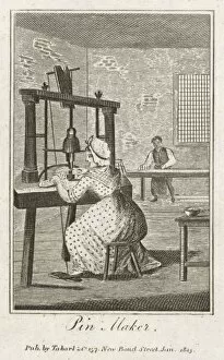 Treadle Gallery: Pin Makers at Work 1805